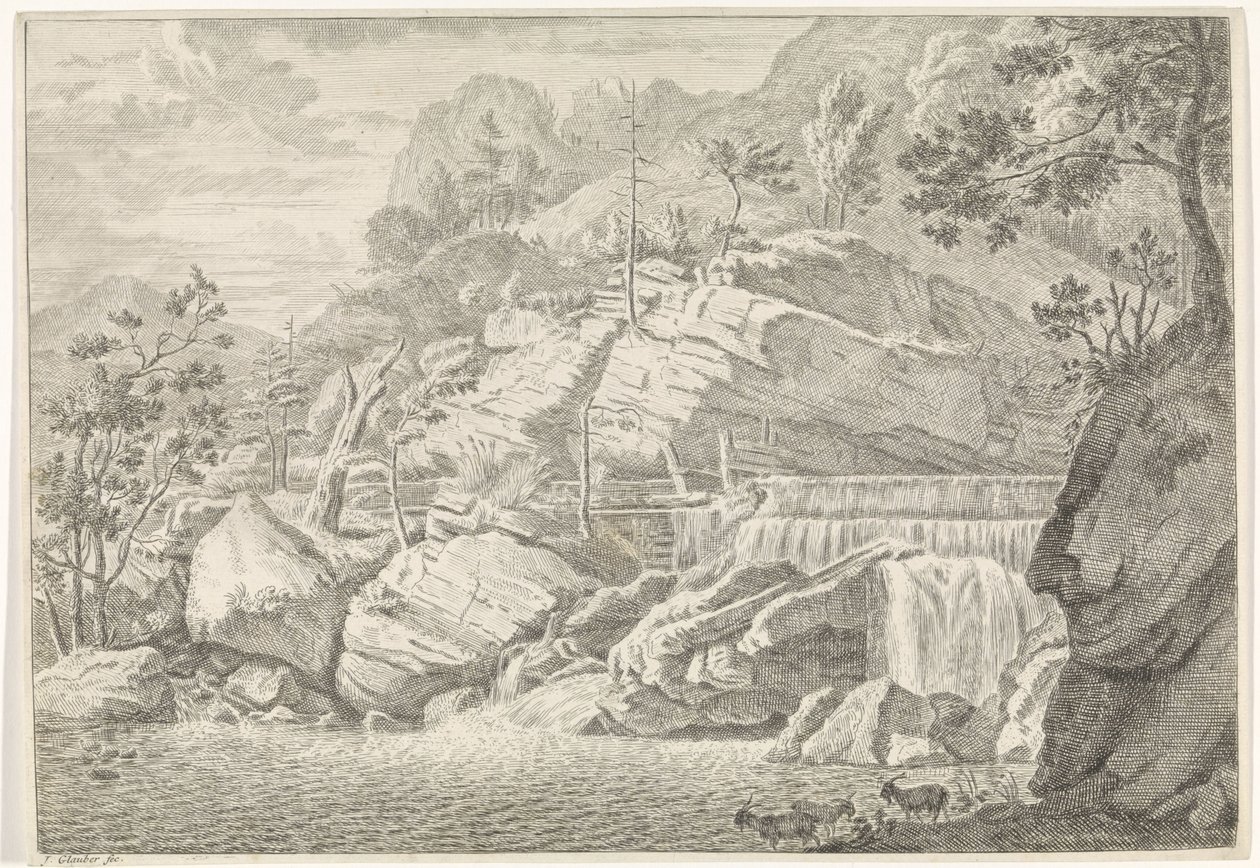Vista da grande cascata de Chartreuse
Paisagens nas Montanhas Chartreuse (título da série) de Johannes Glauber