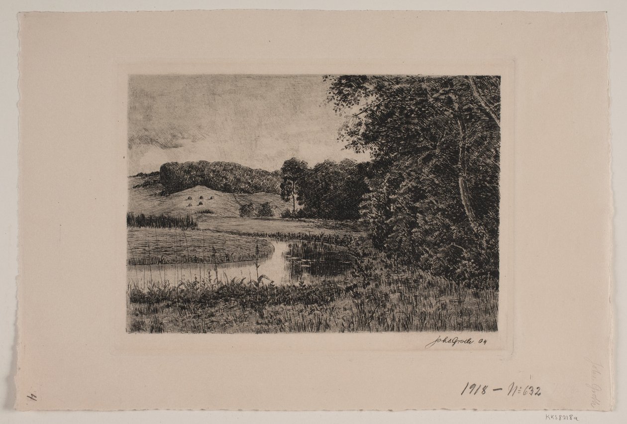 Paisagem com fluxo de Johannes Groth