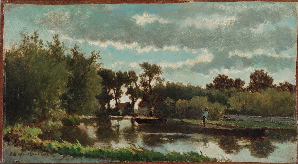 Perto de Noorden, século XIX (óleo sobre tela) de Johannes Hendrik Weissenbruch