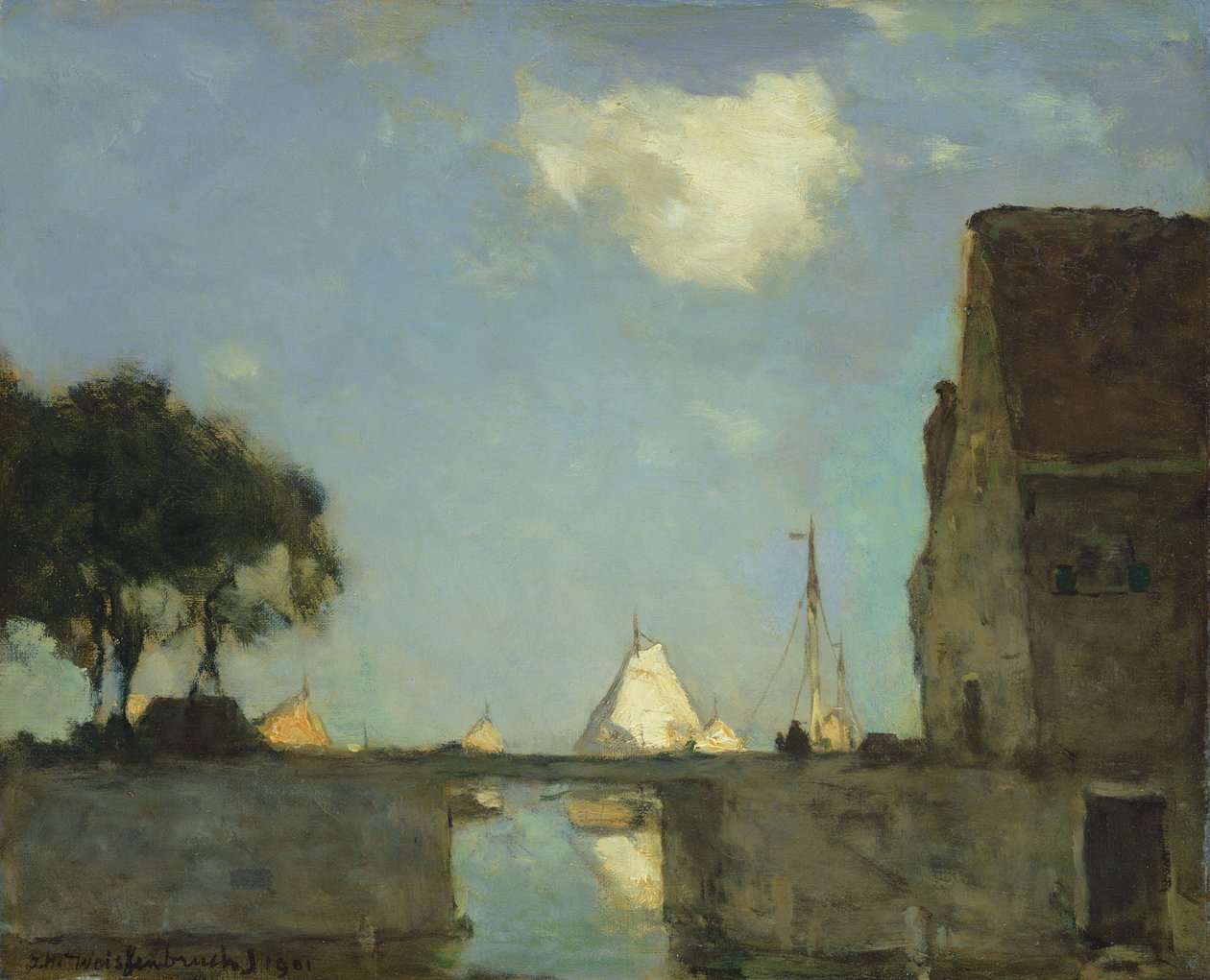 Norte, perto de Nieuwkoop, 1901 de Johannes Hendrik Weissenbruch