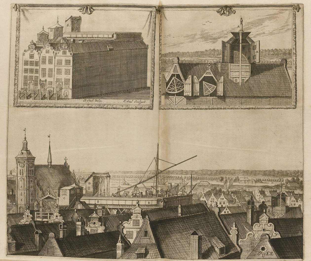 A primeira parte da máquina, do celeste, 1673 de Johannes Hevelius