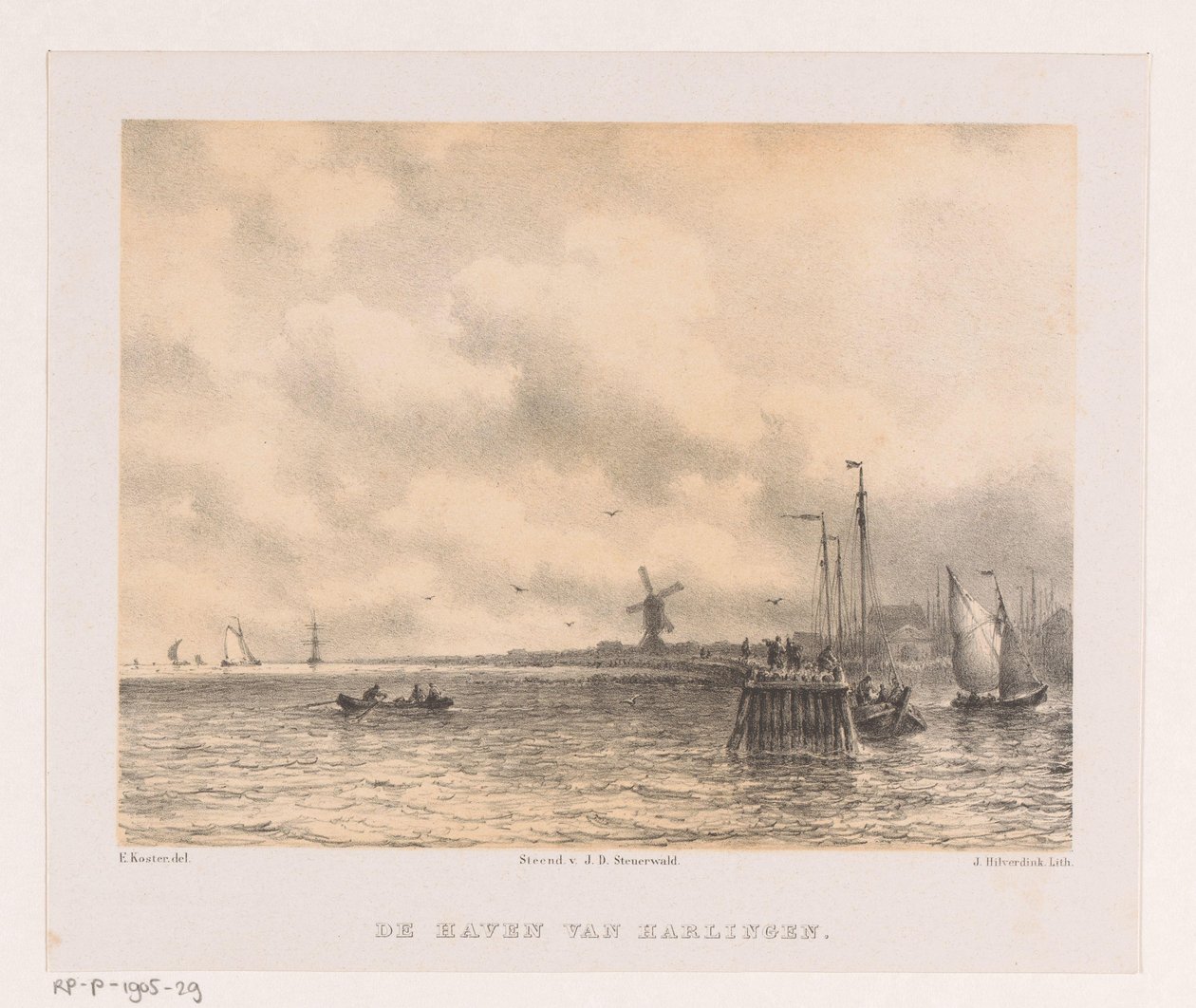 Porto de Harlingen de Johannes Hilverdink