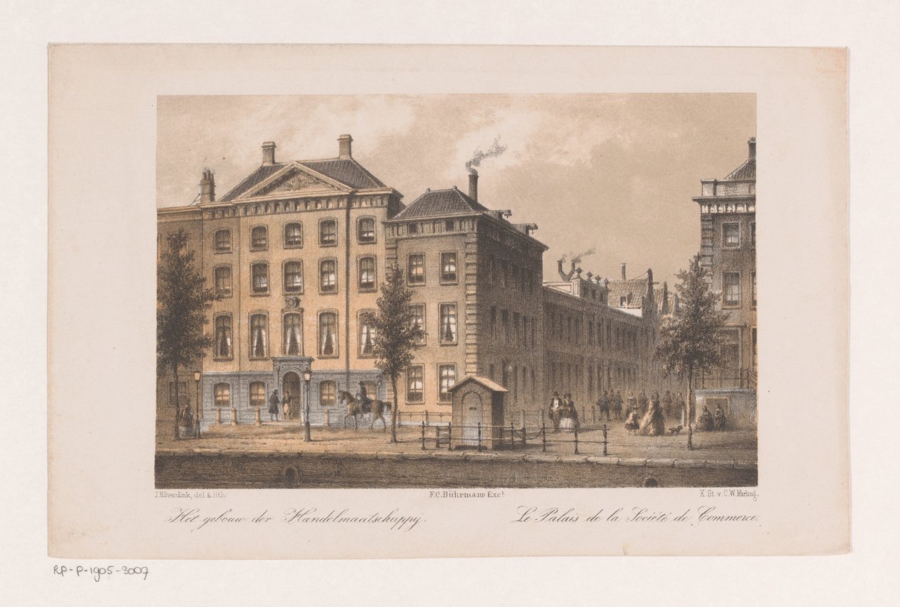 Sede do Handel-Maatschappij em Amesterdão
O edifício da Sociedade Comercial (título sobre o objecto) de Johannes Hilverdink