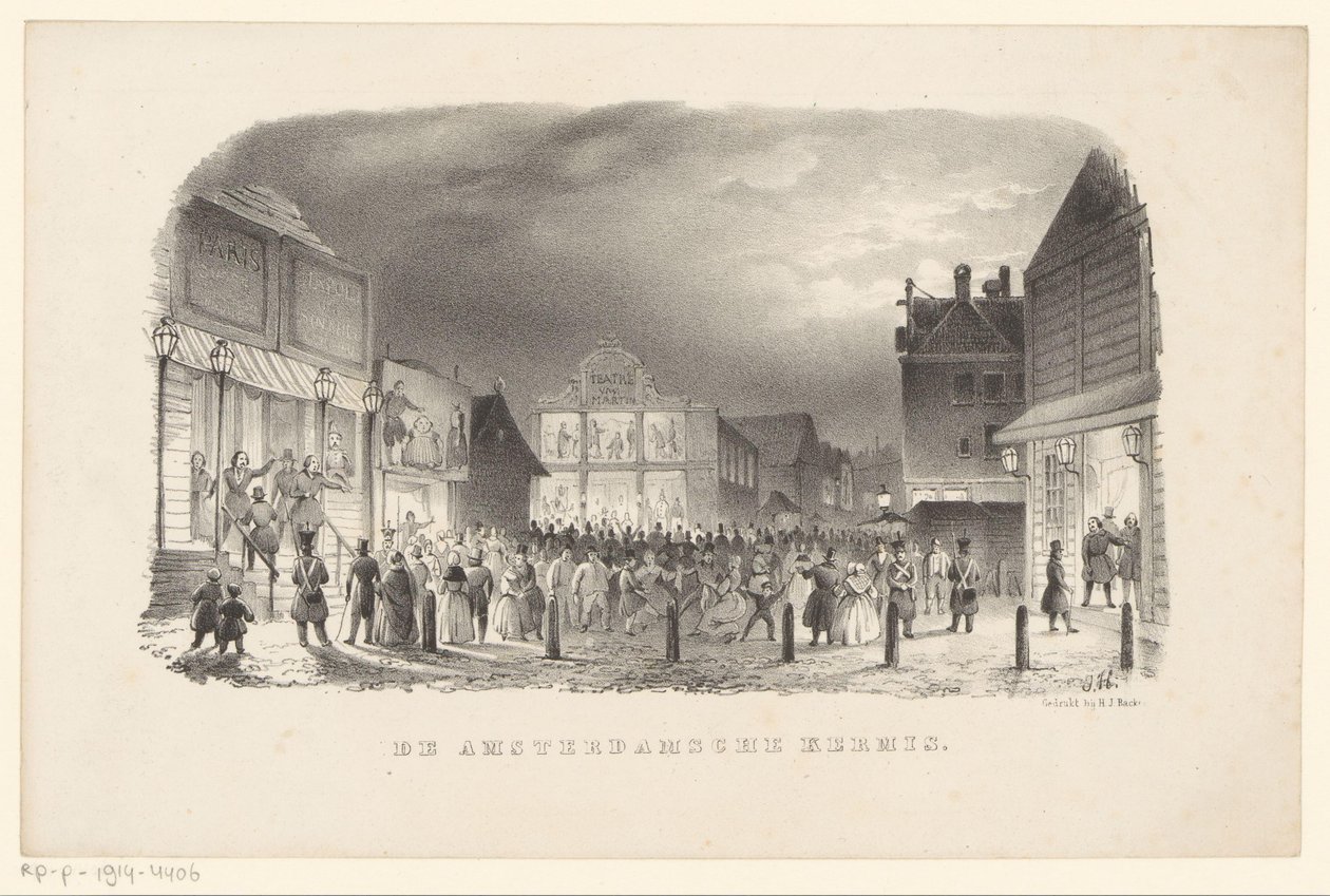Feira sobre o Botermarkt em Amesterdão
A Feira de Amesterdão (título sobre o objecto) de Johannes Hilverdink