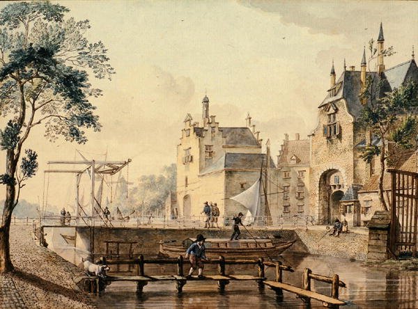 Rotterdamsche e Ketel Poort, Delft de Johannes Huibert Prins