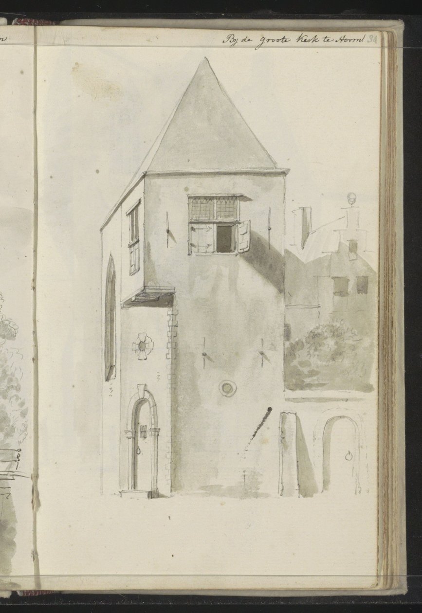 Arquitetura da cidade no Grote Kerk em Hoorn de Johannes Huibert Prins