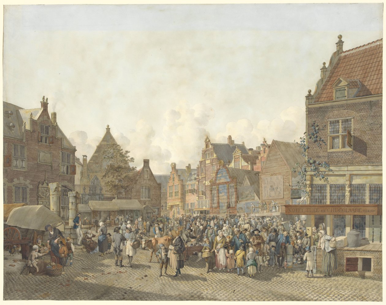Praça da Cidade com Feira
Praça da cidade com feira de Johannes Huibert Prins