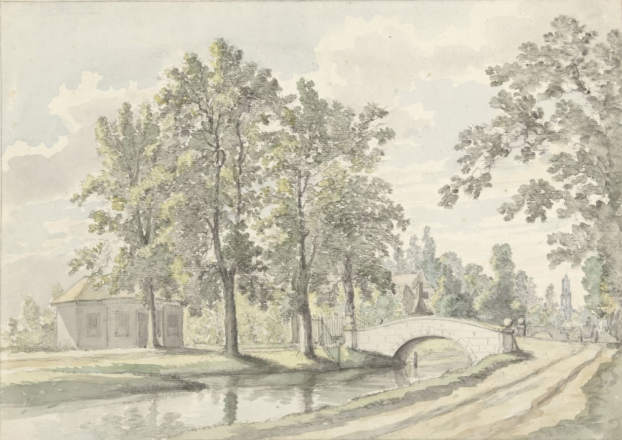 Vista de Biltstraat fora de Utrecht de Johannes Jelgerhuis