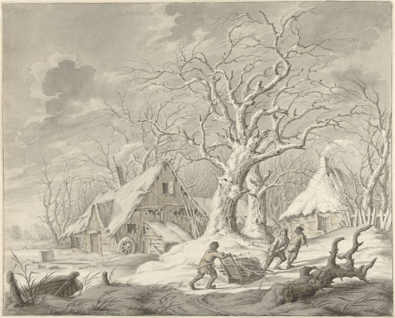 Paisagem de Inverno de Johannes Jelgerhuis