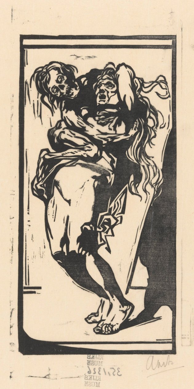 A morte e uma mulher de Johannes Josephus Aarts (signed by artist)