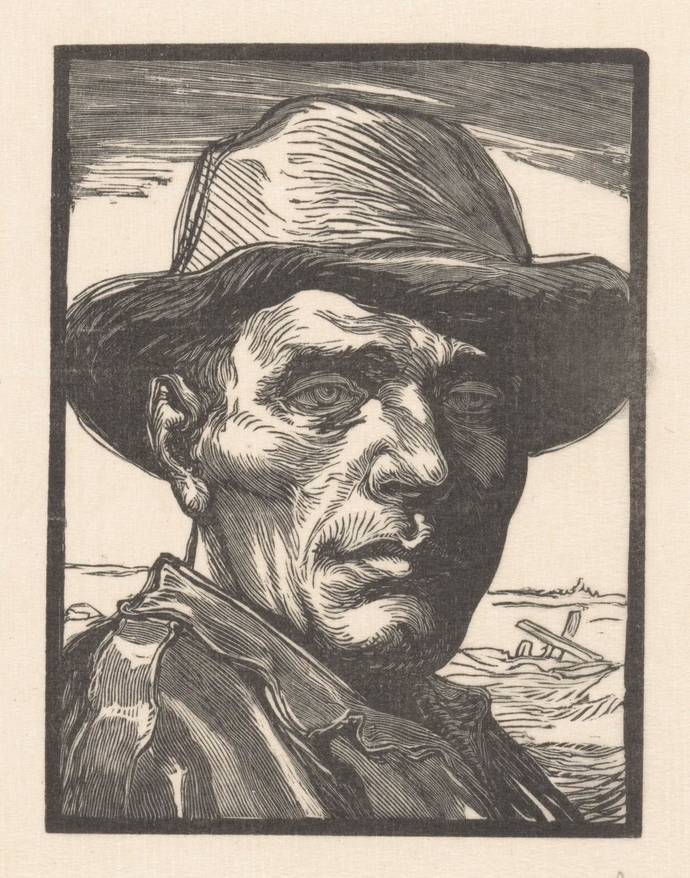 Retrato de um homem desconhecido de Johannes Josephus Aarts (signed by artist)