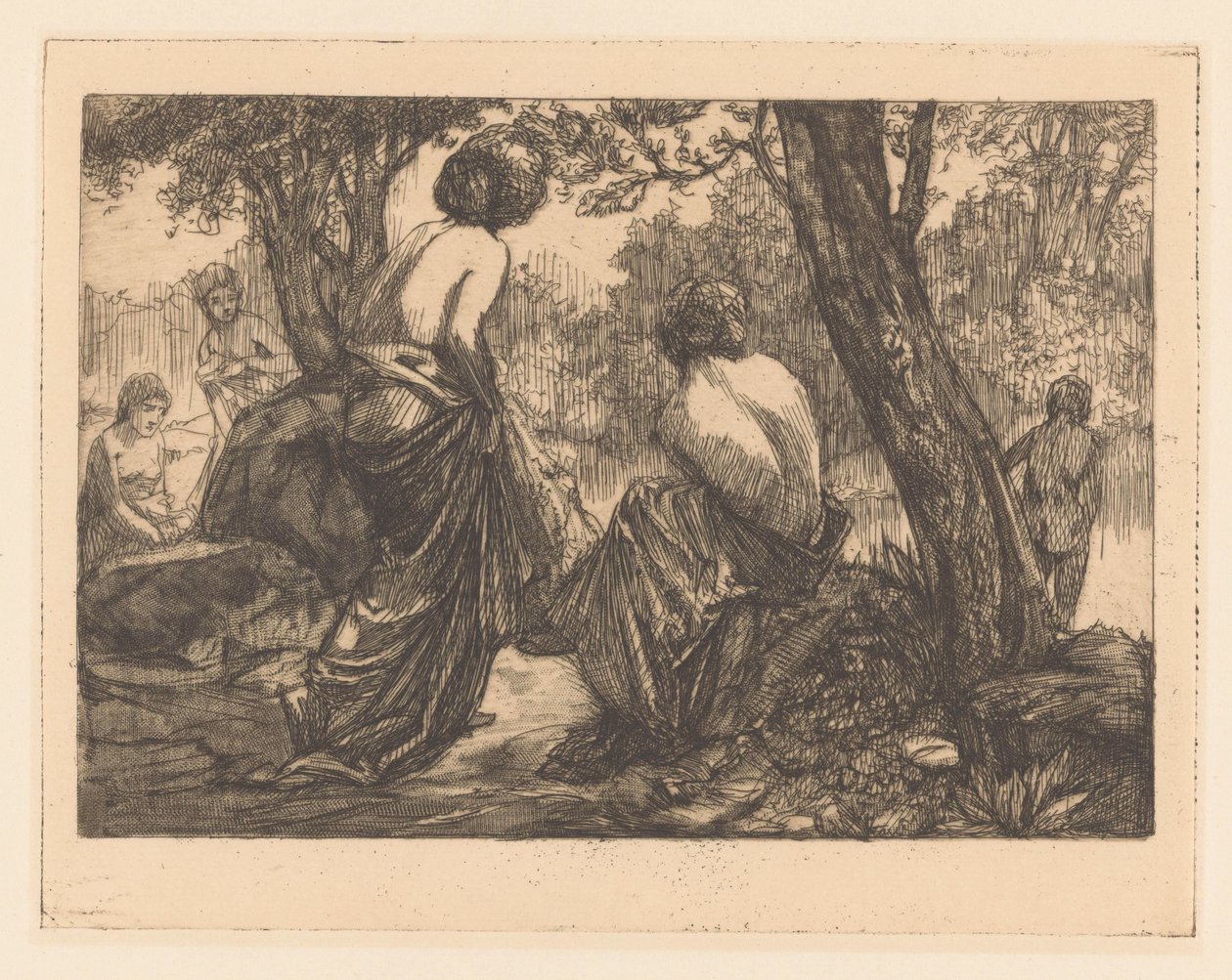 Mulheres que tomam banho de Johannes Josephus Aarts