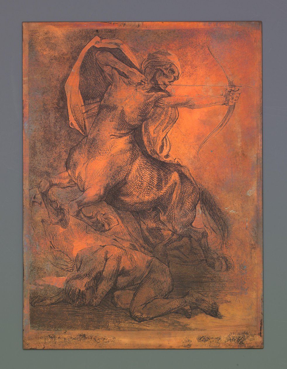 Morte como centauro com arco e flecha de Johannes Josephus Aarts