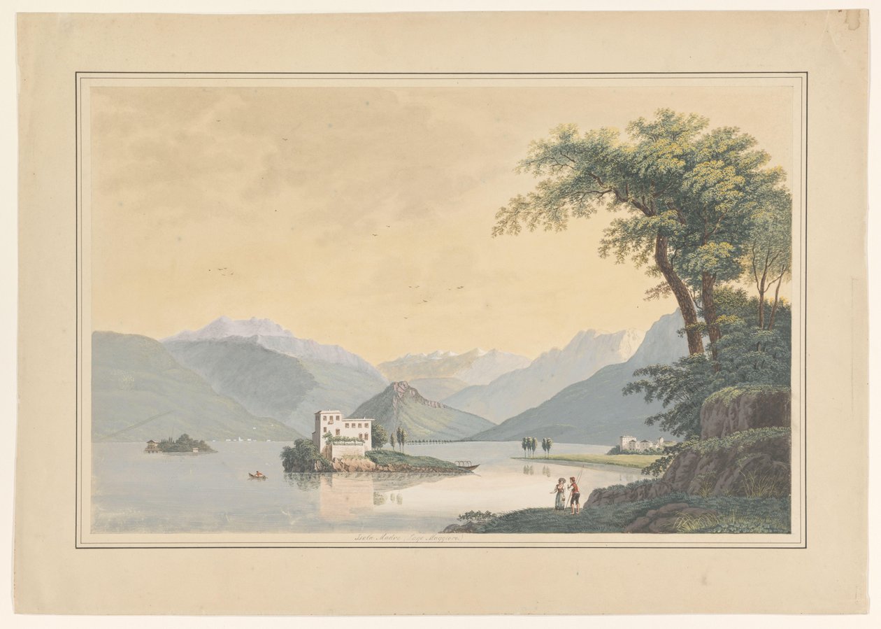 Vista da Isola Madre no Lago Maggiore de Johannes Josephus Aarts