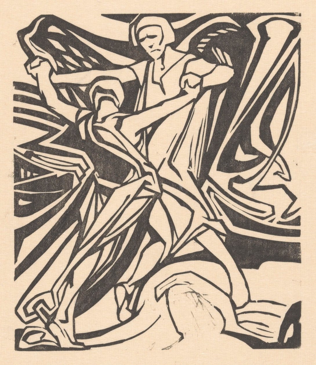 Jacó luta com o anjo de Johannes Josephus Aarts