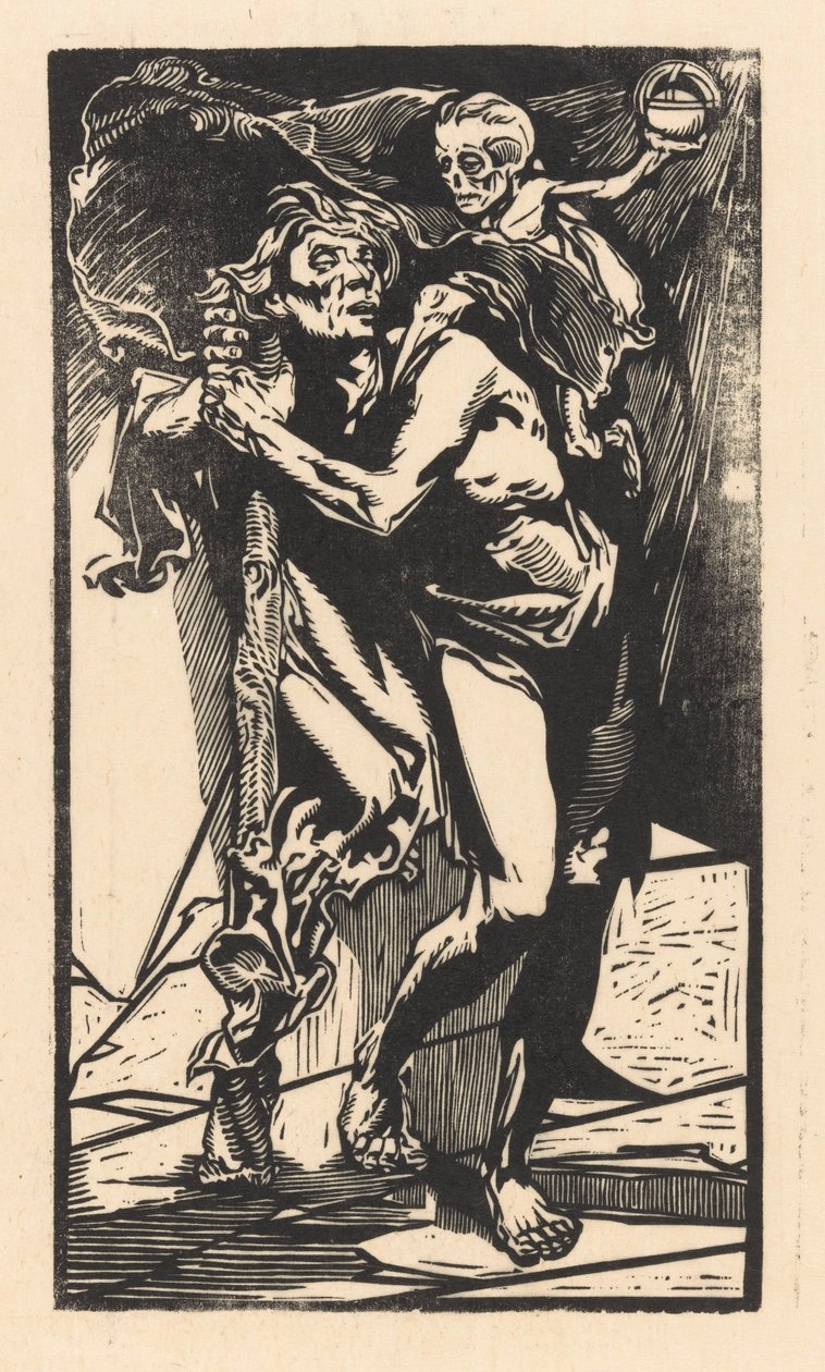 Homem com a Morte às costas de Johannes Josephus Aarts