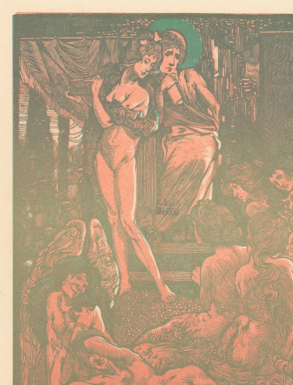 Nove figuras femininas fantásticas de Johannes Josephus Aarts
