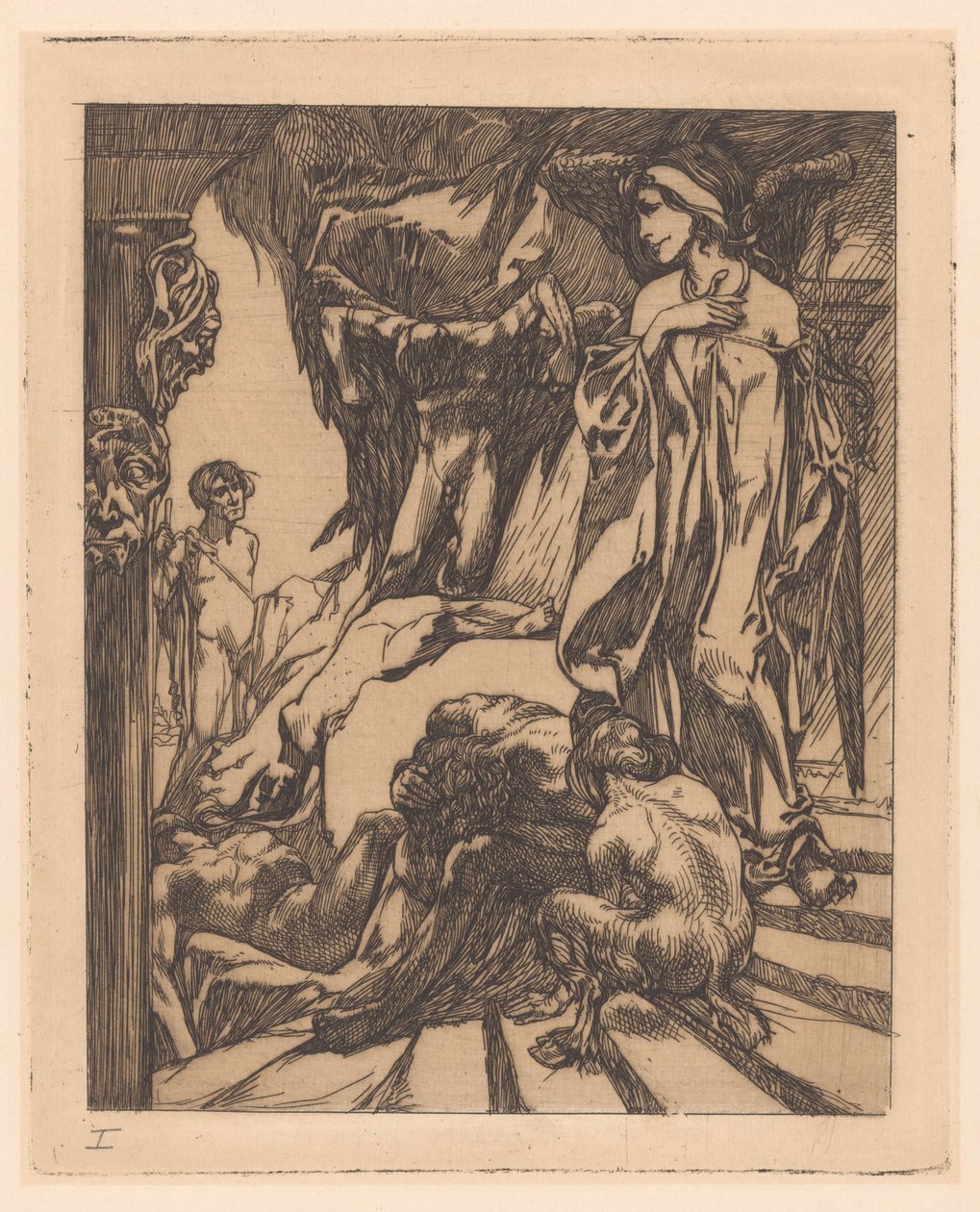 Édipo e a esfinge de Johannes Josephus Aarts