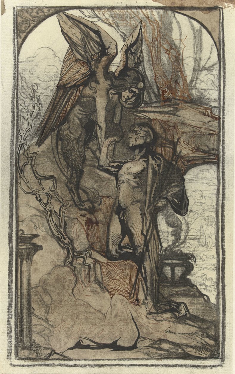 Édipo e a esfinge de Johannes Josephus Aarts