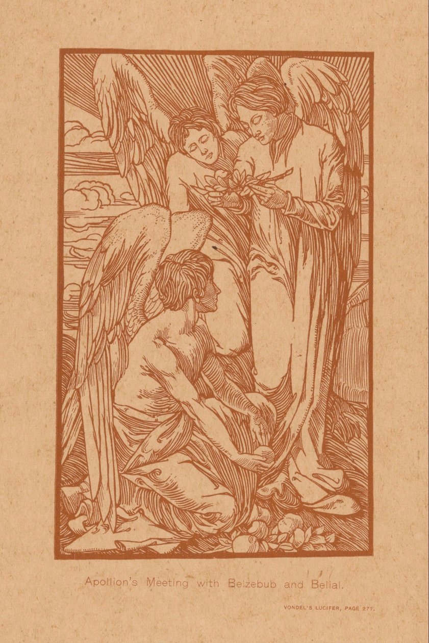 Ontmoeting van Apollion met Belzebub en Belial
Apollion