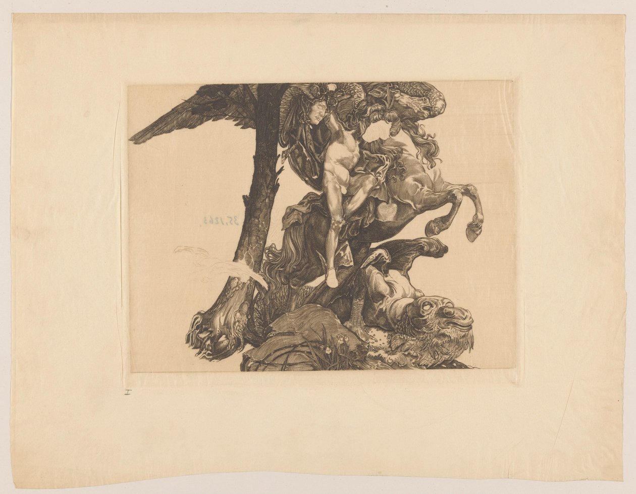 Perseu e o Monstro Marinho de Johannes Josephus Aarts
