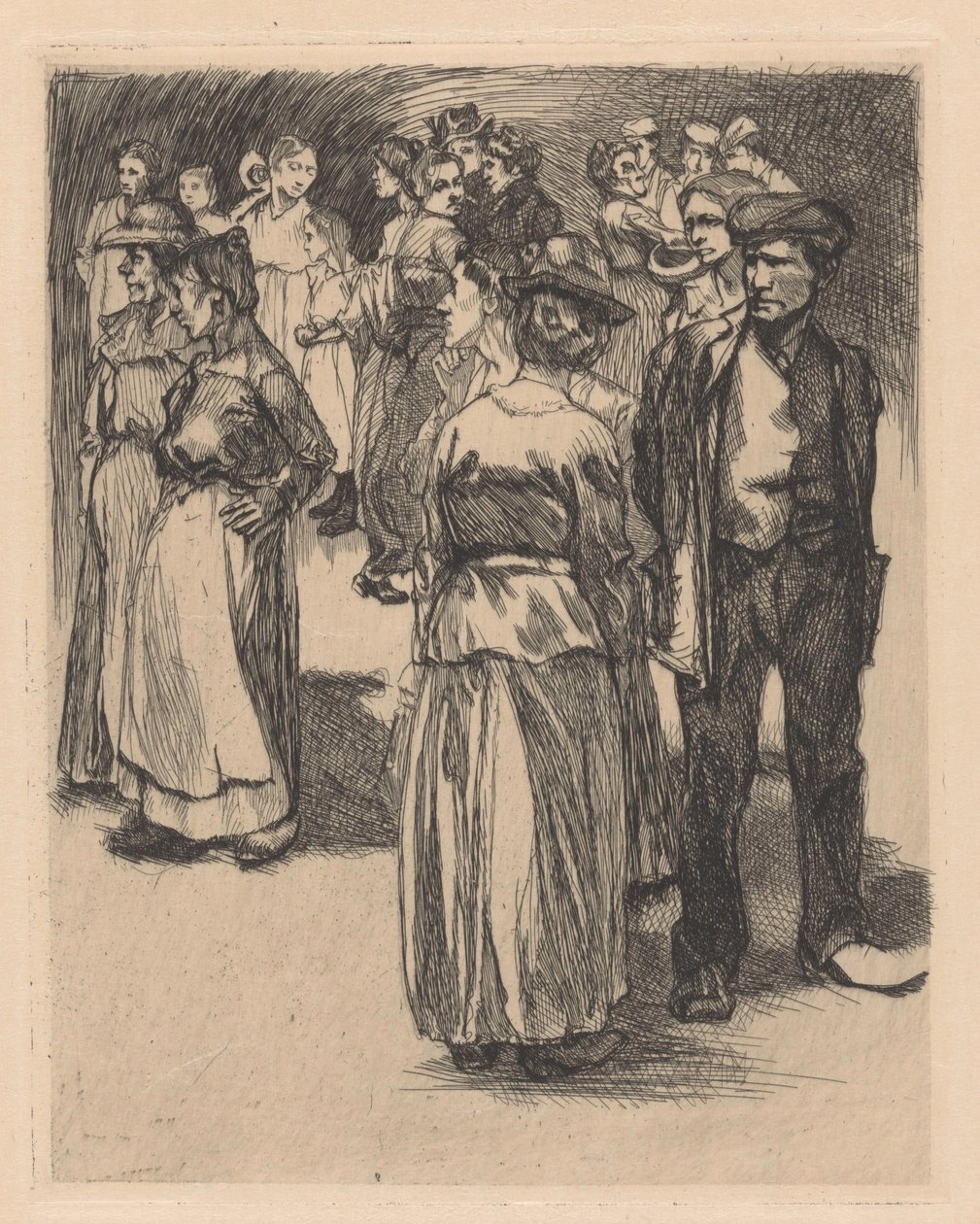 Homens e mulheres em pé de Johannes Josephus Aarts
