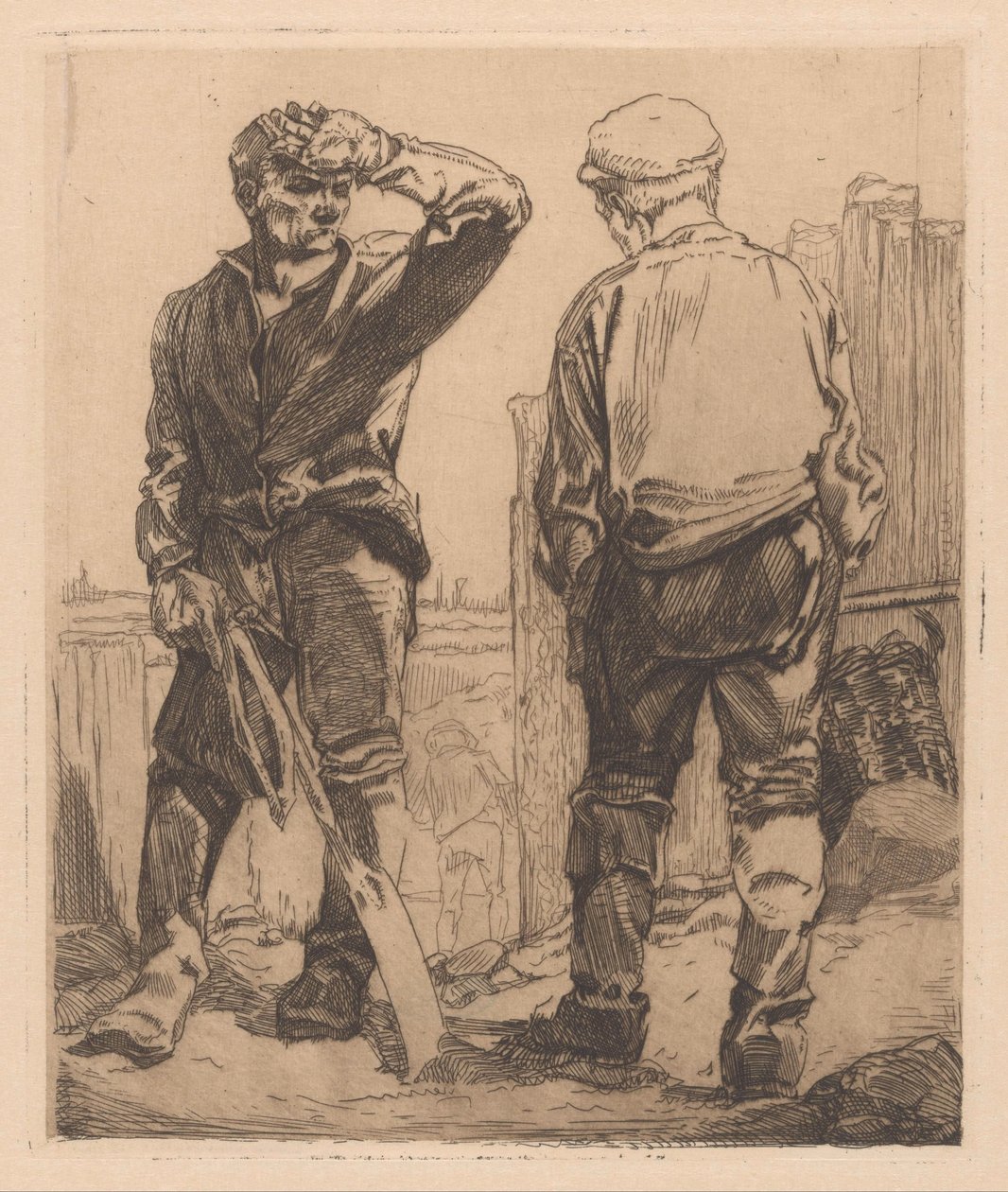 Dois trabalhadores de Johannes Josephus Aarts