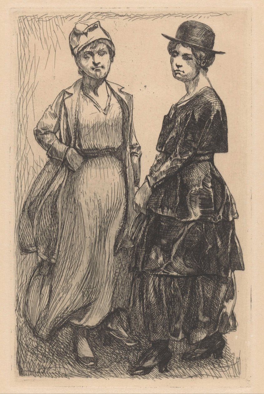 Duas mulheres de Johannes Josephus Aarts