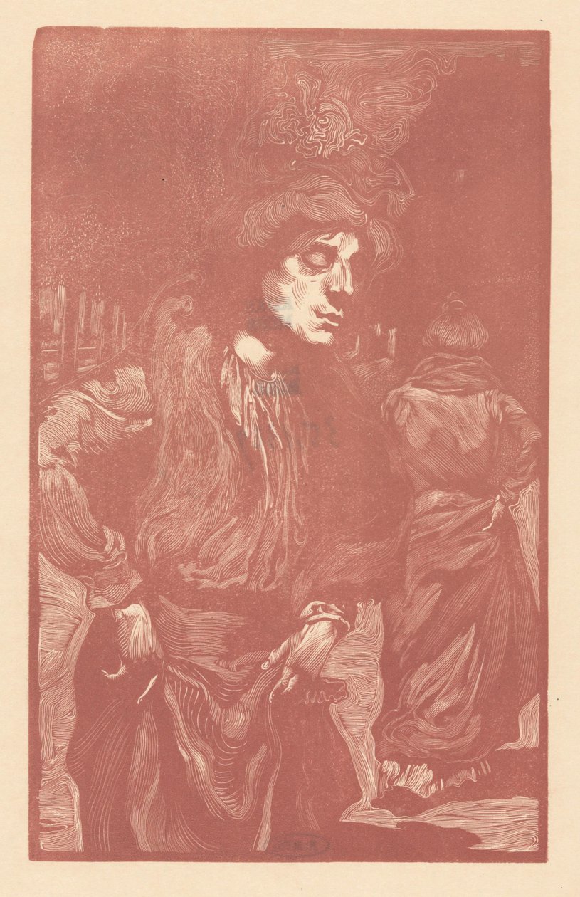 Duas mulheres andando na rua de Johannes Josephus Aarts