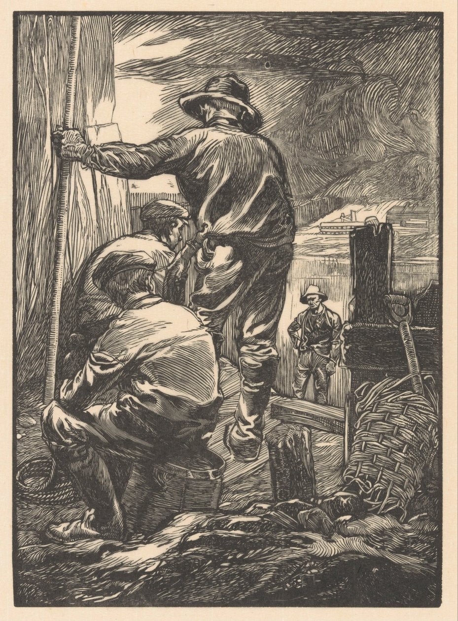 Quatro trabalhadores pela água de Johannes Josephus Aarts