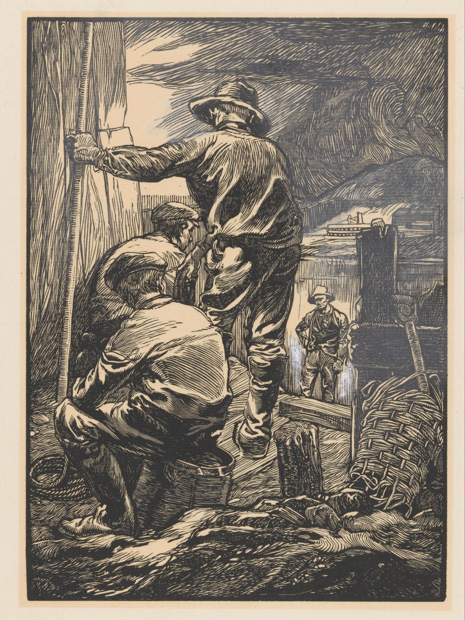Quatro trabalhadores pela água de Johannes Josephus Aarts