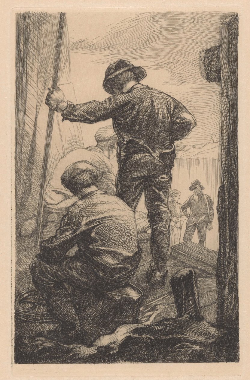 Cinco meninos polder de Johannes Josephus Aarts