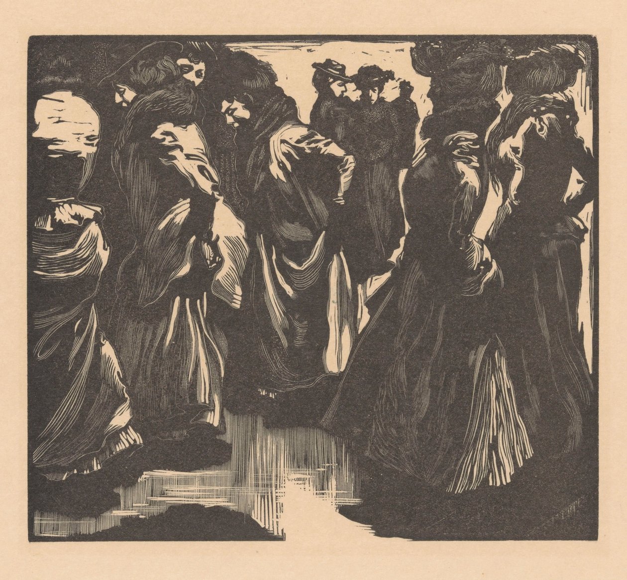 Mulheres na chuva de Johannes Josephus Aarts