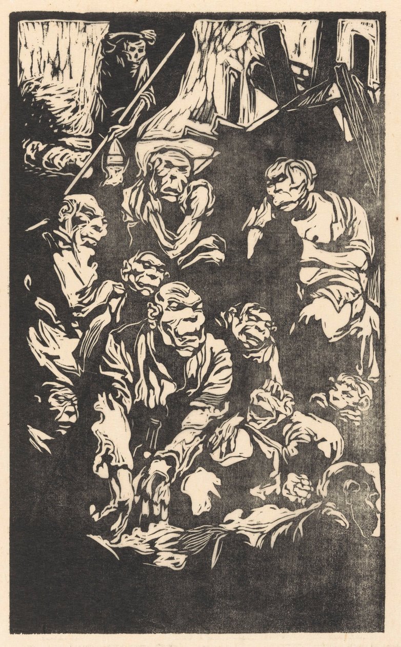 Criaturas de fantasia sentadas de Johannes Josephus Aarts