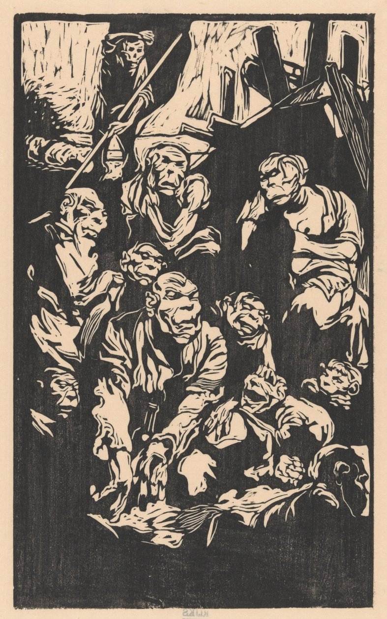 Criaturas de fantasia sentadas de Johannes Josephus Aarts