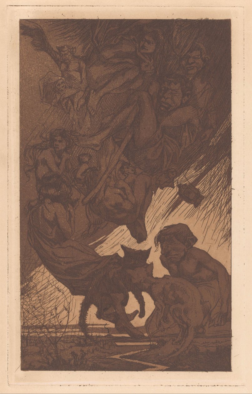 Pessoas flutuantes, criaturas fantásticas e gatos de Johannes Josephus Aarts