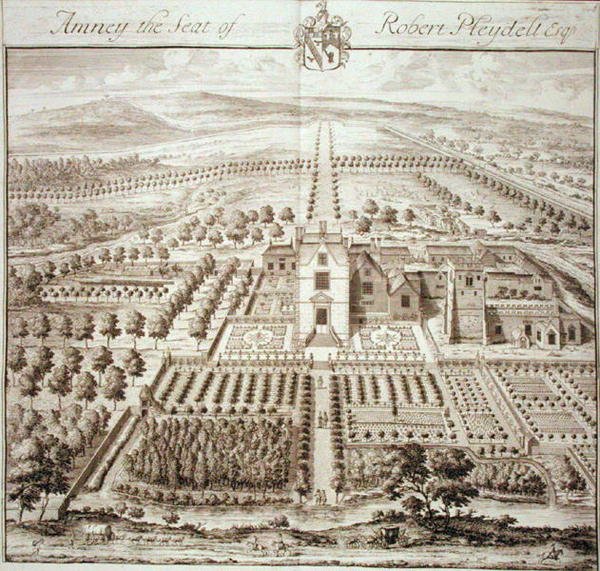 Amney, a Sede de Robert Pleydell, Esq. (gravura) de Johannes Kip