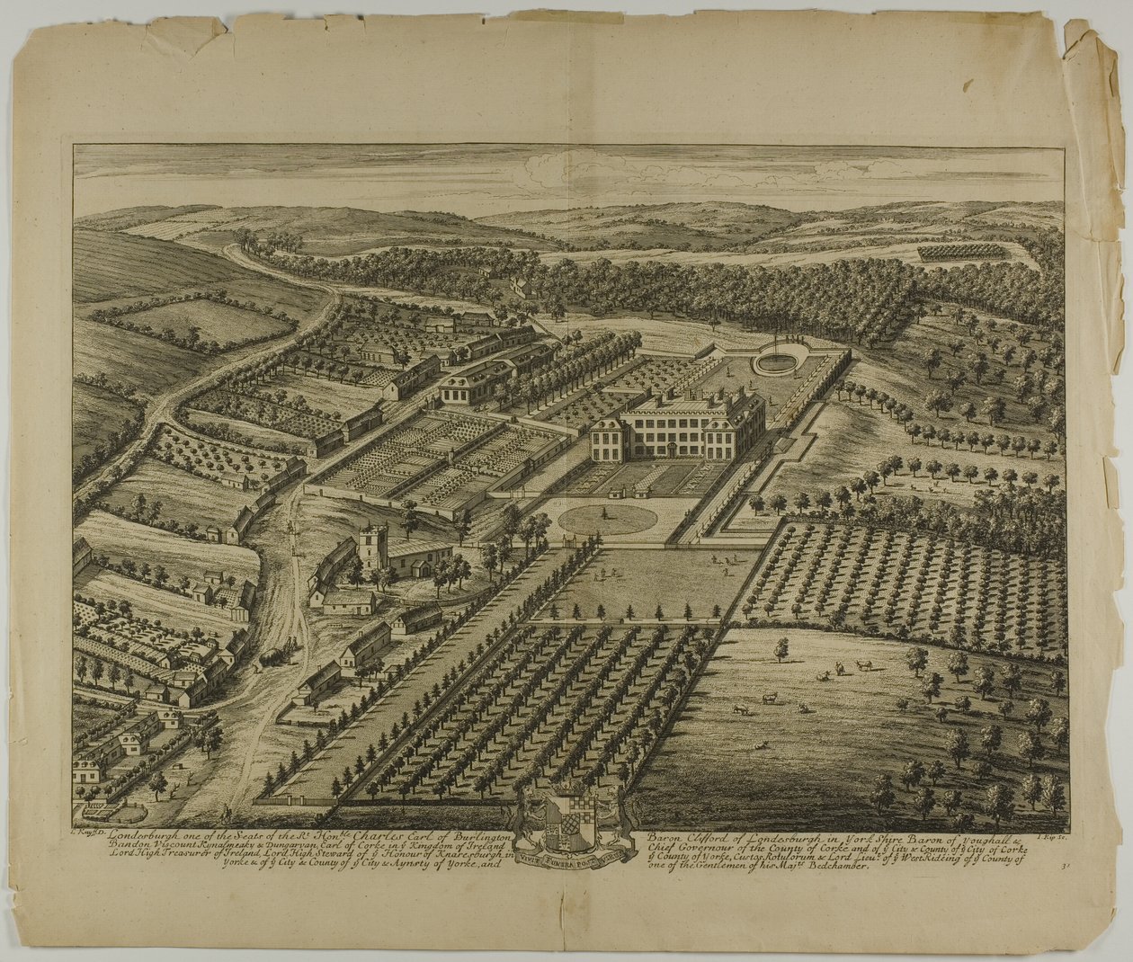Londres, placa 31 da Illustrated Britannia de Johannes Kip