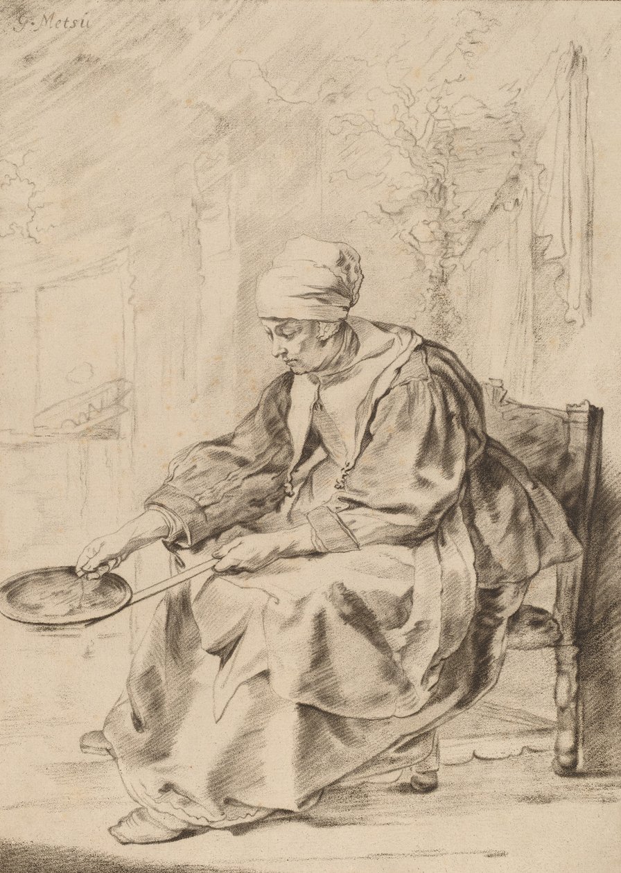 Mulher Panqueca, 1768. de Johannes Kornlein