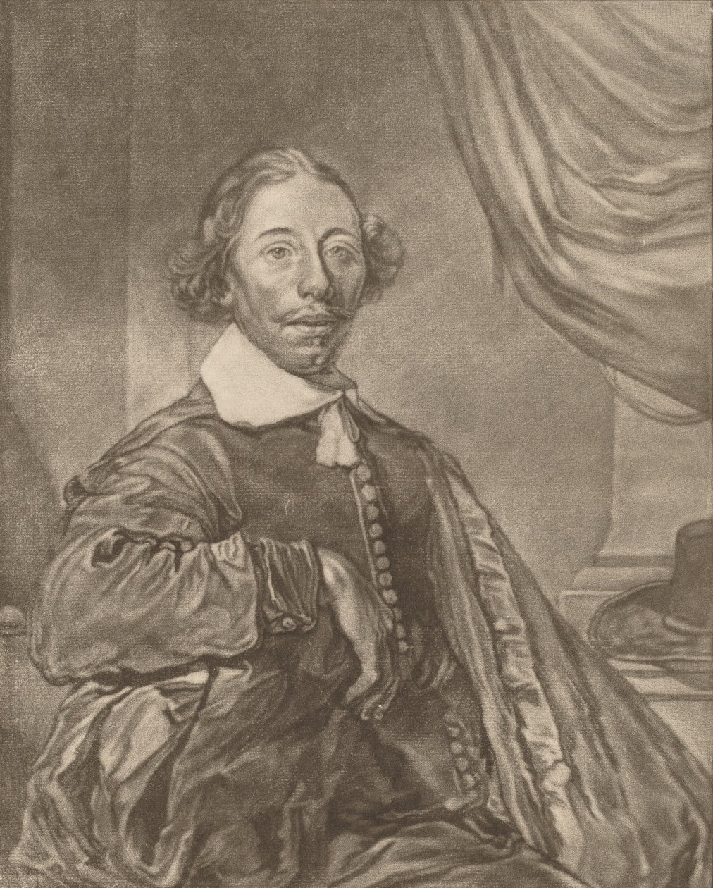 Retrato de um homem sentado, 1771. de Johannes Kornlein