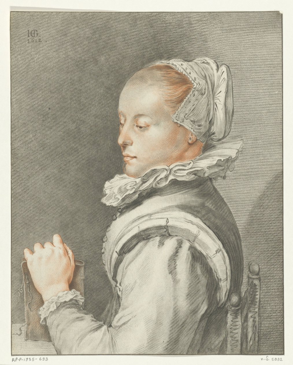 Retrato de uma jovem mulher de Johannes Kornlein