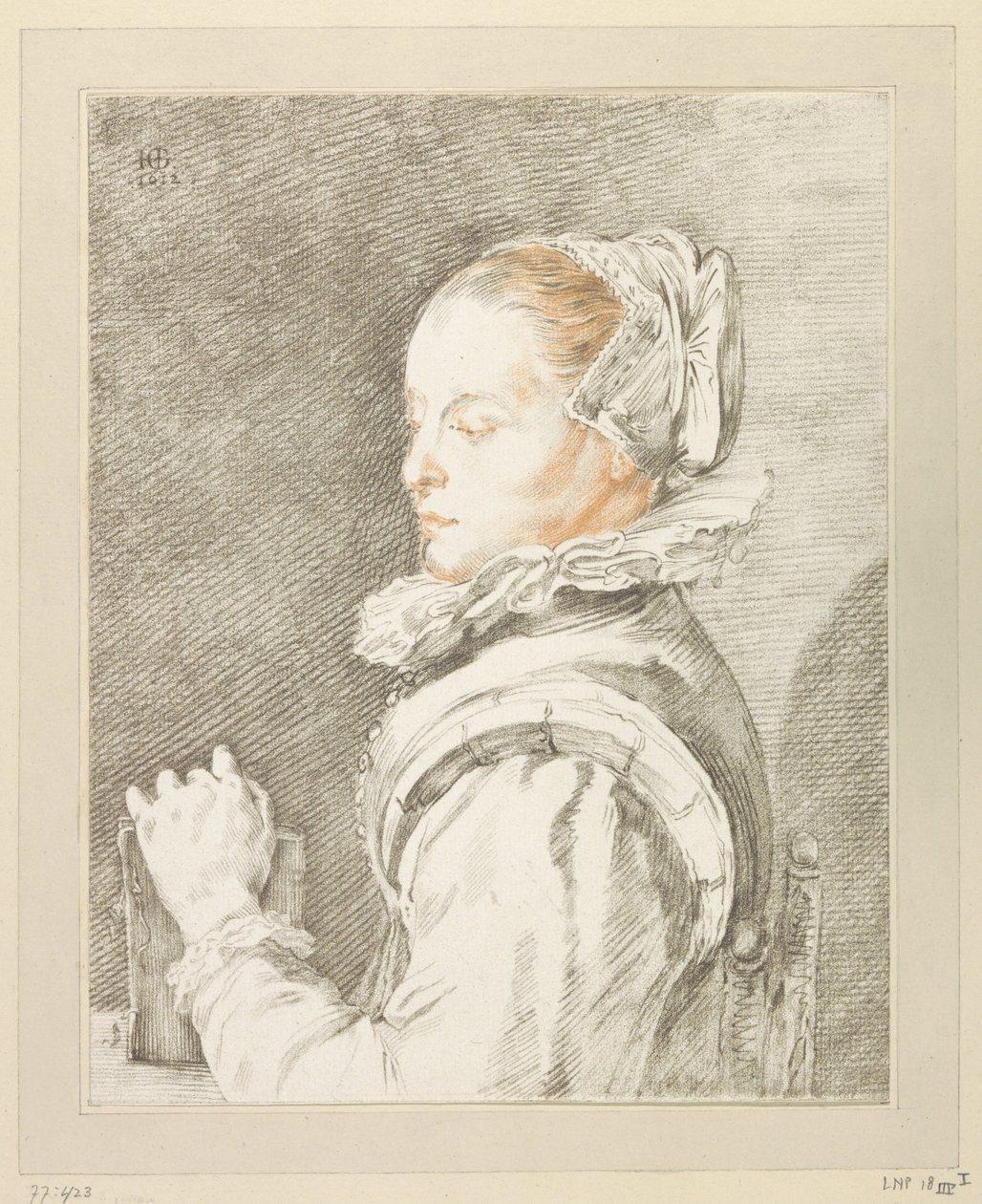 Retrato de uma jovem mulher de Johannes Kornlein