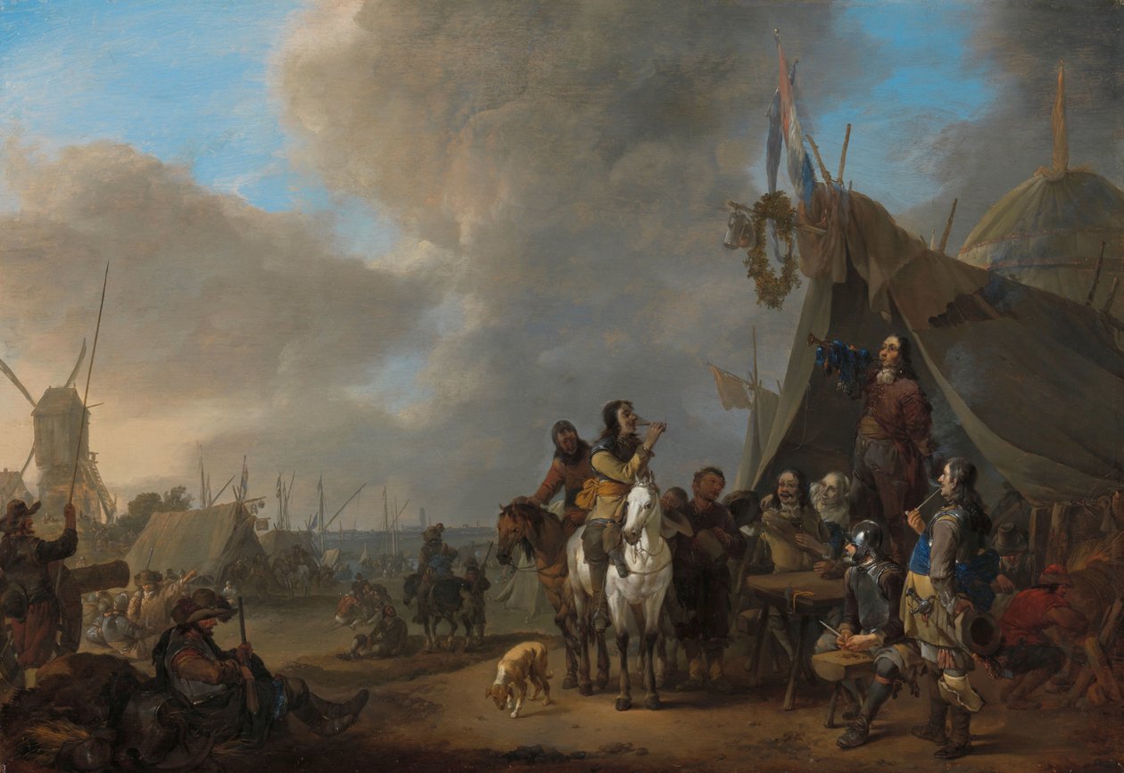 Acampamento do Exército de Johannes Lingelbach