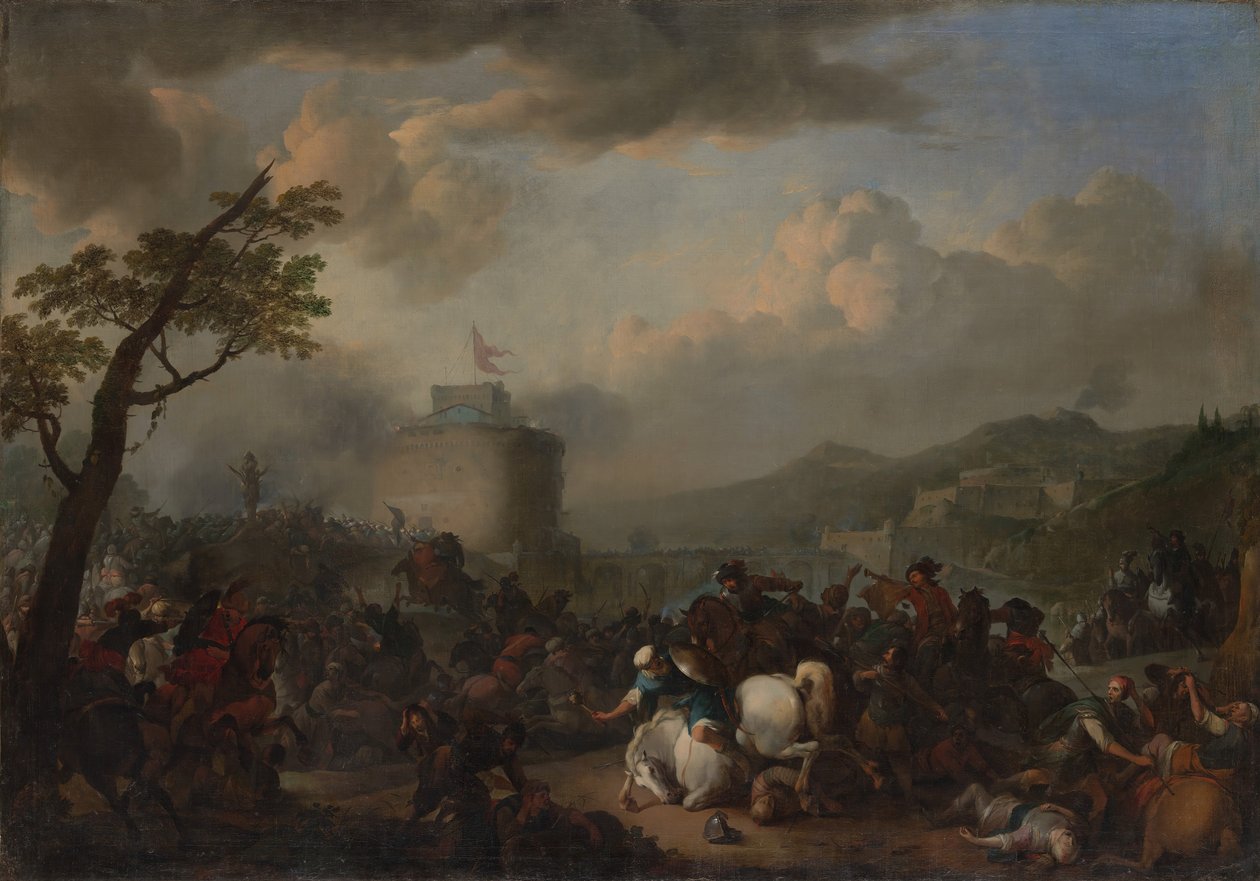 Cena de Batalha, 1671. de Johannes Lingelbach
