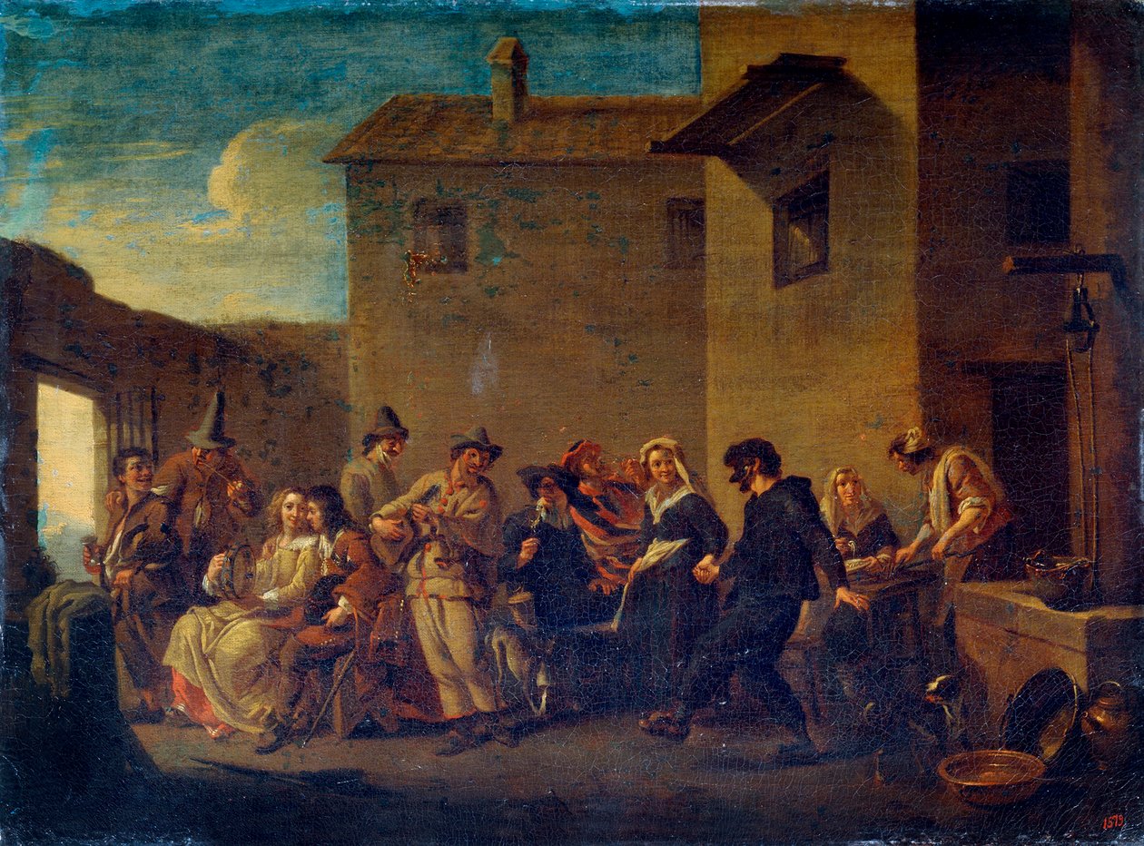 Carnaval em Veneza, século XVII de Johannes Lingelbach