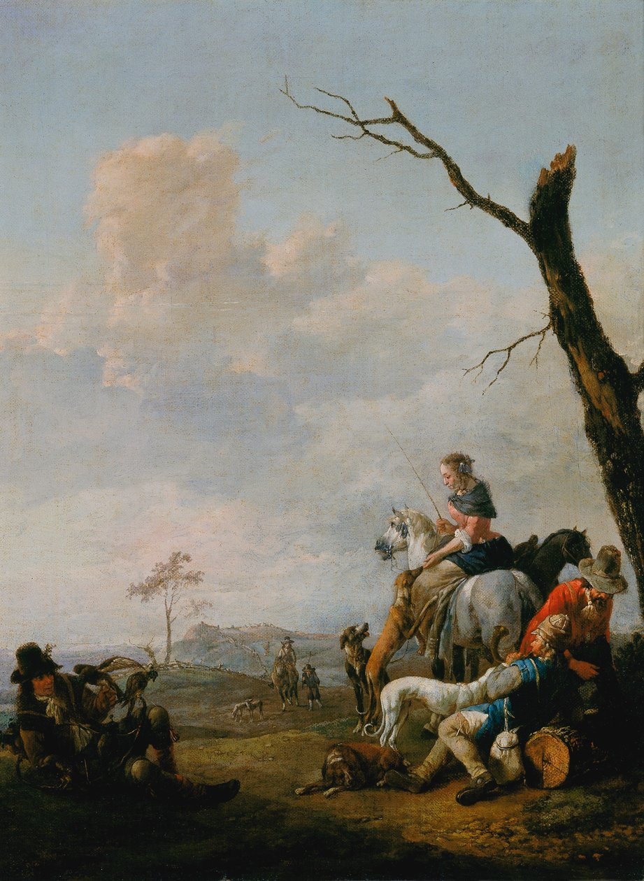 Descanse depois da caçada de Johannes Lingelbach