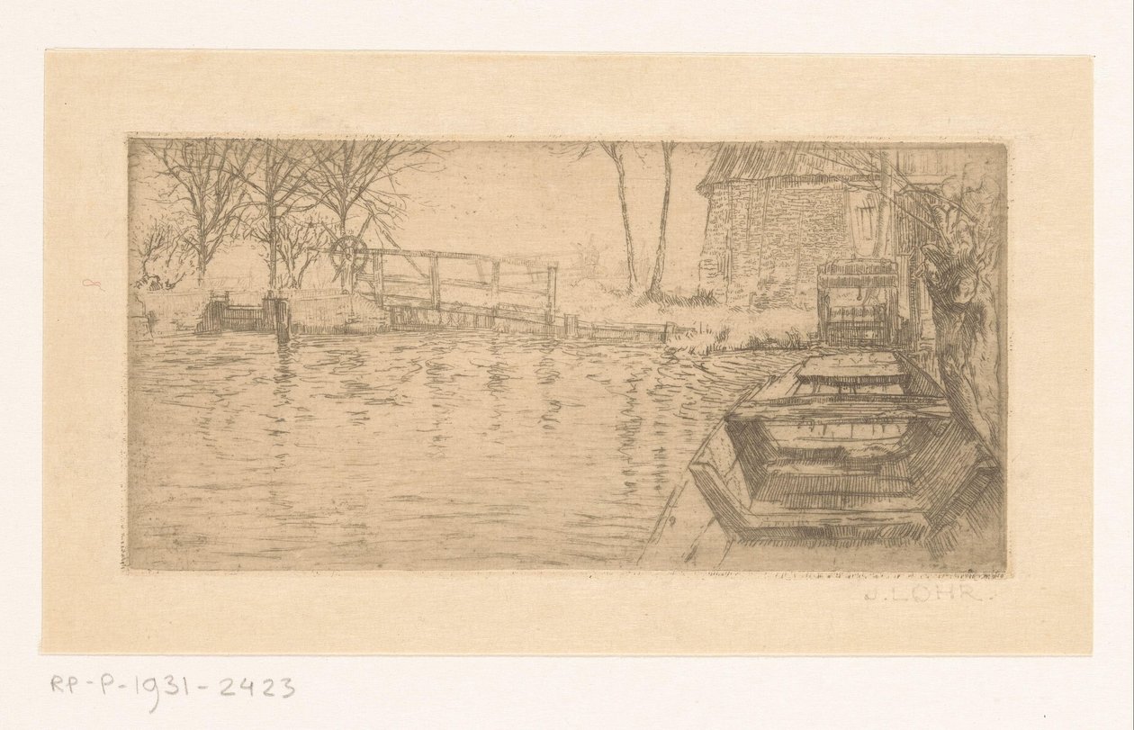 Canal com eclusa de Johannes Löhr