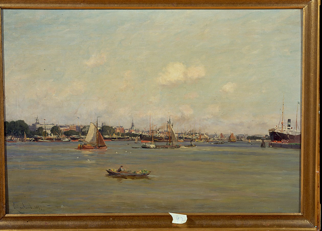Porto em Roterdão de Johannes Martin Grimelund