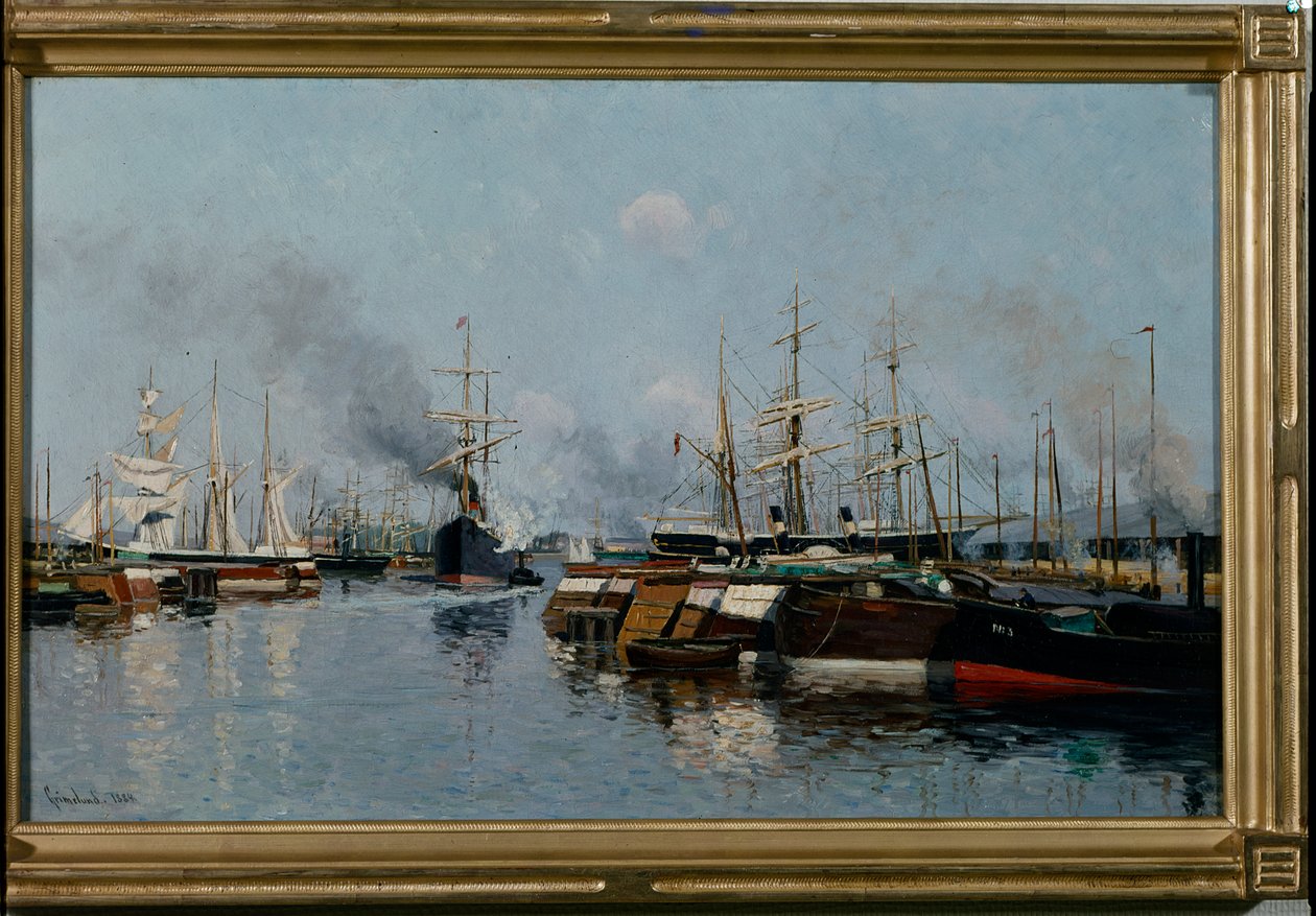 Navios no porto de Johannes Martin Grimelund