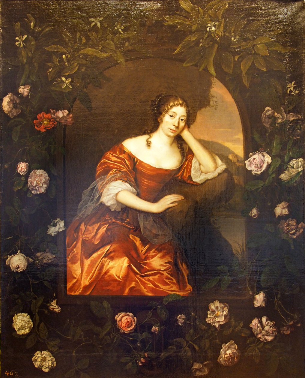 Retrato da Princesa Henriette Catharina de Anhalt-Dessau, princesa de Orange-Nassau (1637-1708) de Johannes Mytens